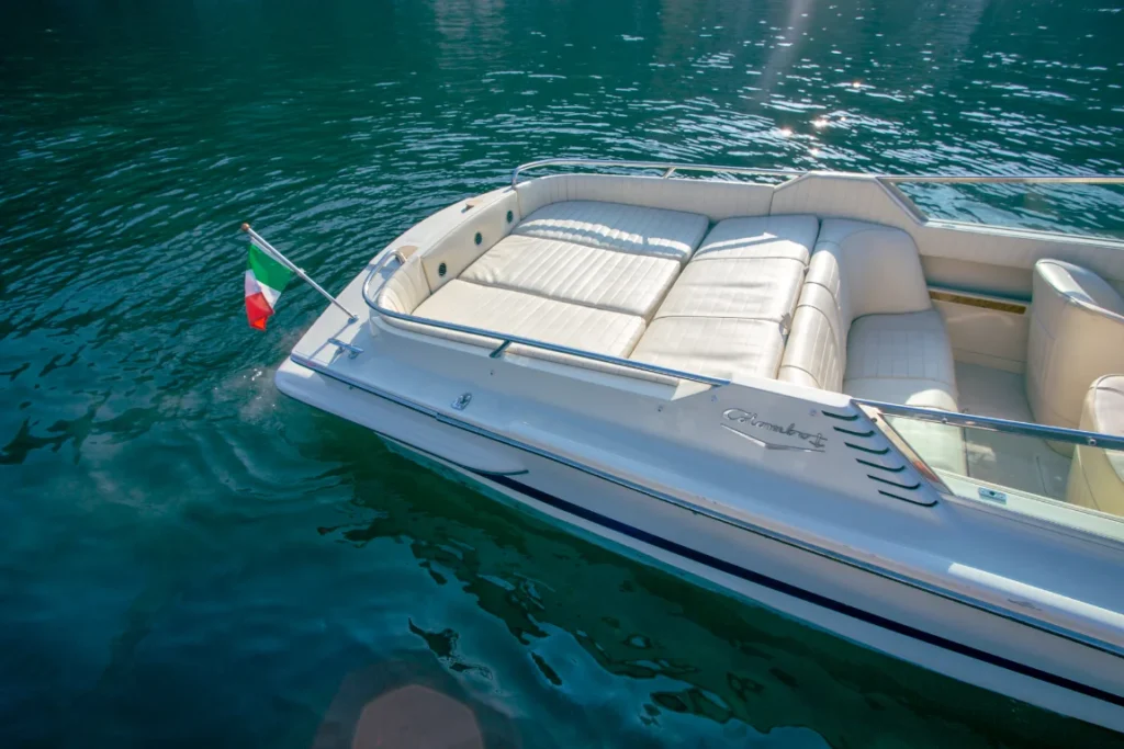 Our boat Colombo 21 on Lake Como, during our tour fercaplakecomo