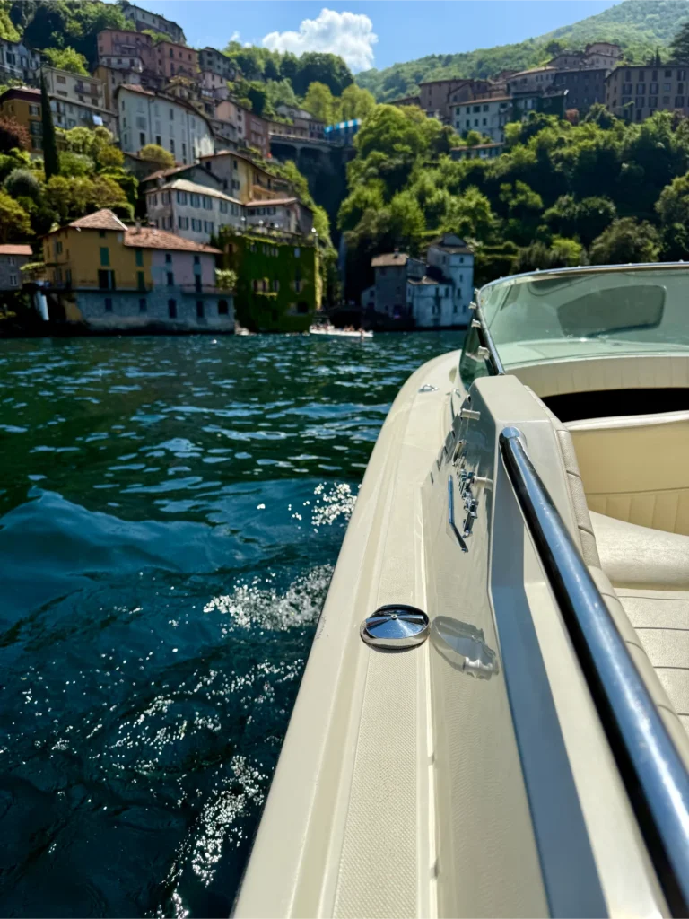Our boat Colombo 21 on Lake Como, during our tour fercaplakecomo