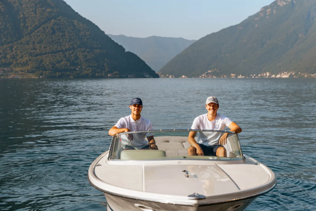 Our boat Colombo 21 on Lake Como, during our tour fercaplakecomo