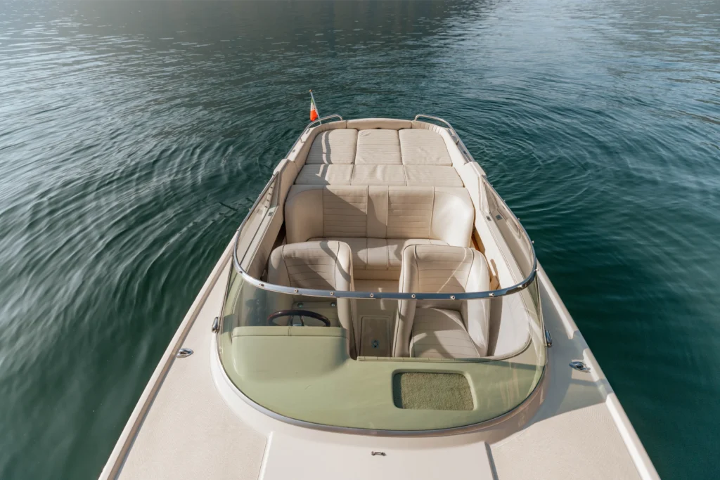 Our boat Colombo 21 on Lake Como, during our tour fercaplakecomo