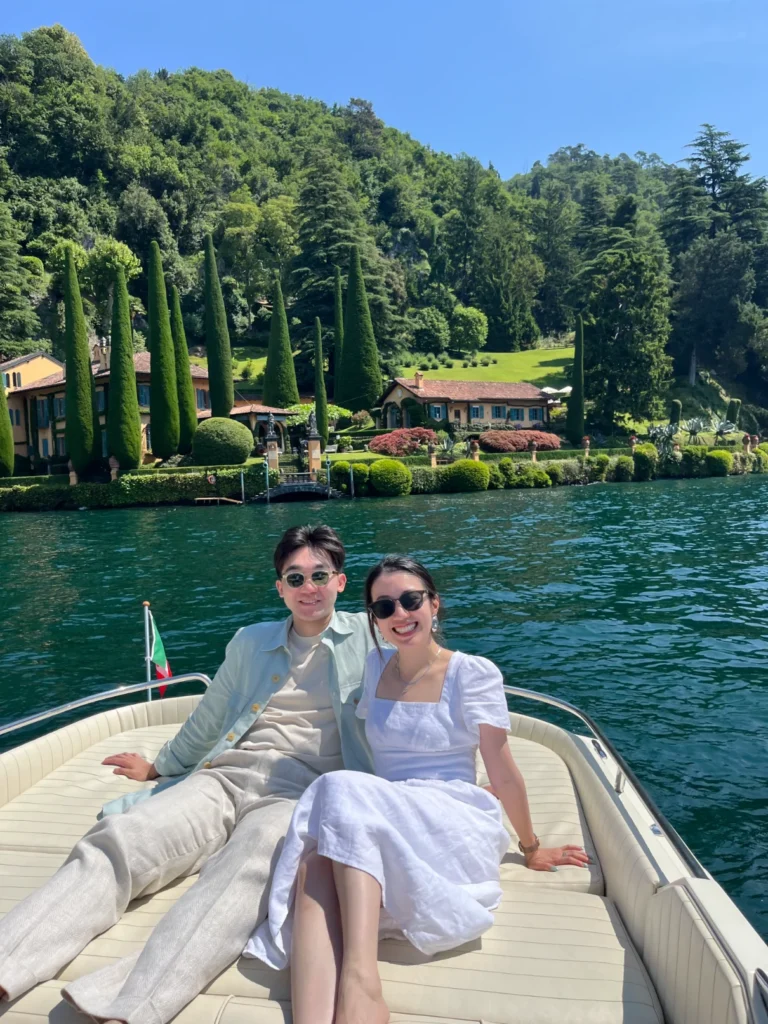 Our boat Colombo 21 on Lake Como, during our tour fercaplakecomo